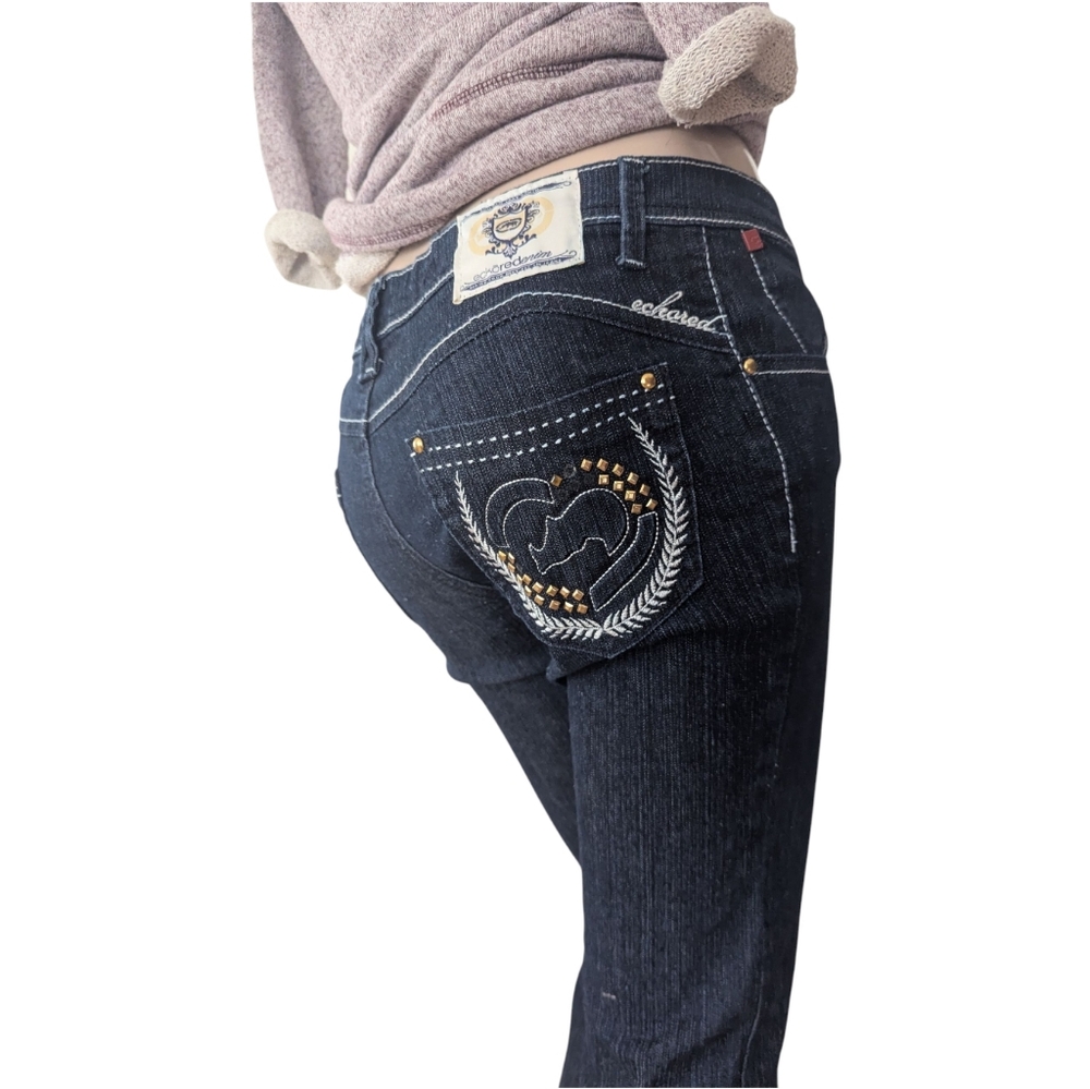Ecko Unlimited Women's Dark Indigo Straight Jeans